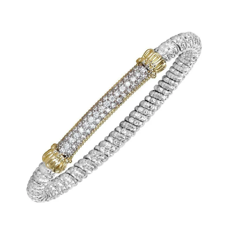 rose gold bracelet sets -Pave Bar Diamond Bracelet