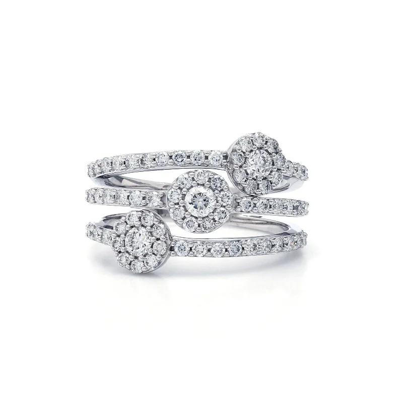 statement wedding rings -Jackie Ring - 1.00 Ct. T.W.