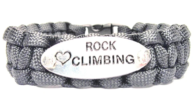 silver bangles for women -Love Rock Climbing 550 Military Spec Paracord Bracelet