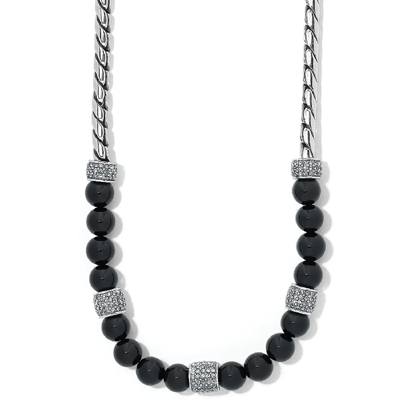 matching necklaces for couples -Meridian Onyx Necklace