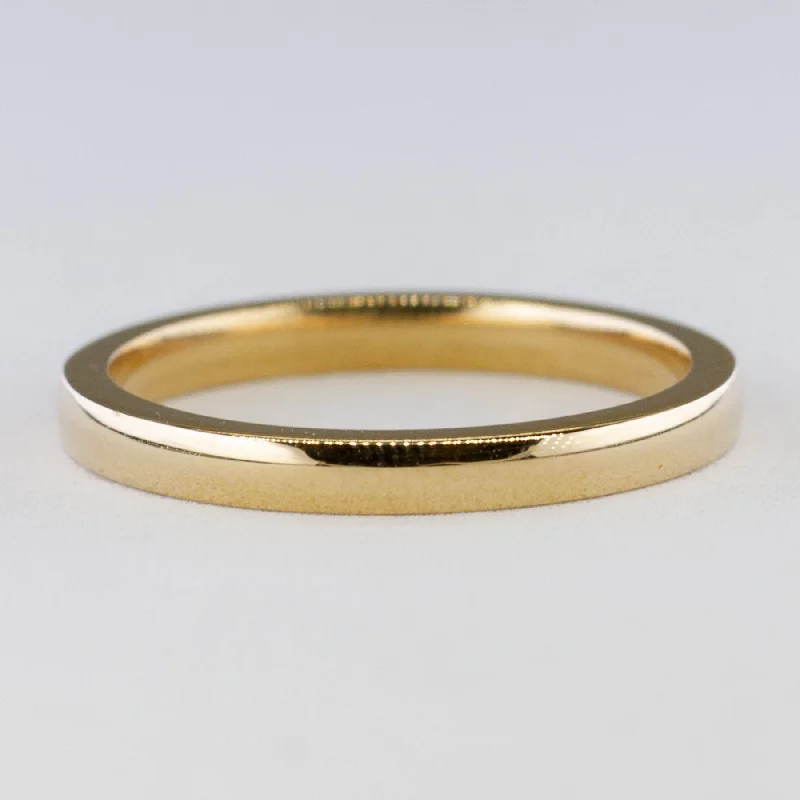 dainty gold rings -100 Ways' 10k Yellow Gold Dainty Band | 2mm