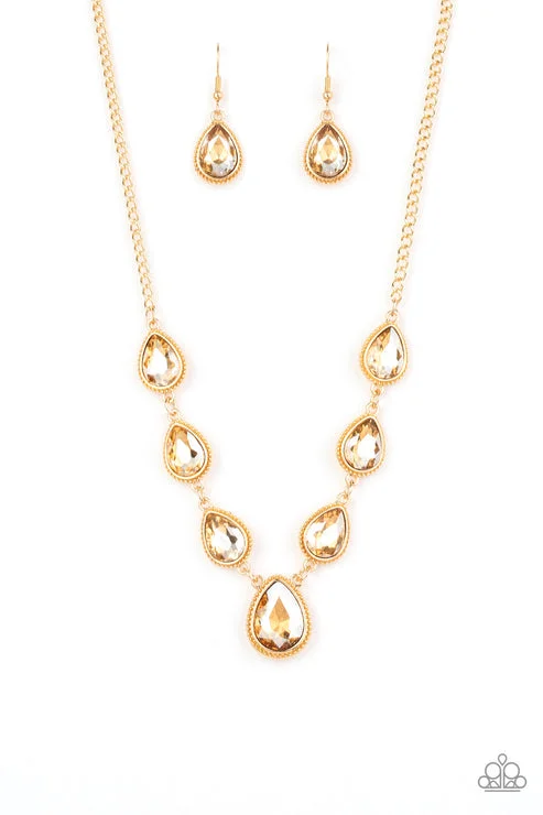 adjustable length necklaces for women -Socialite Social Gold Necklace