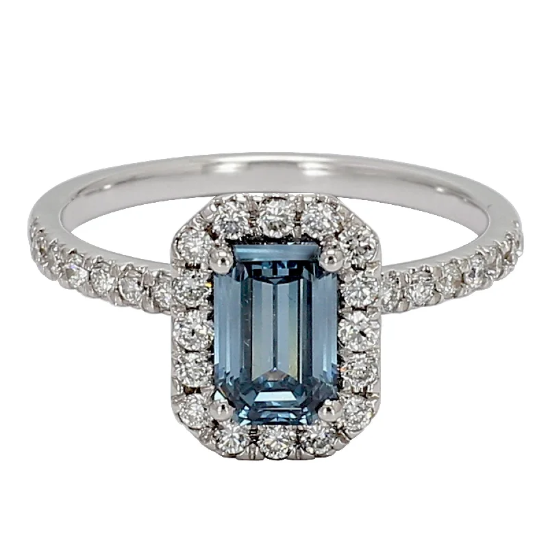 stackable diamond rings -Suzanne Ring - 1.70 Ct. T.W. Blue