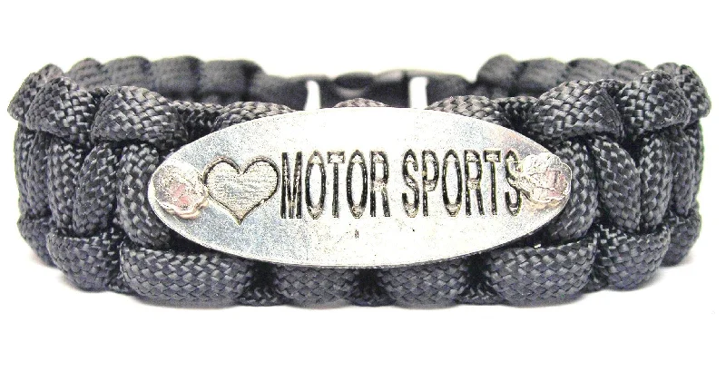 trendy bangles for women -Love Motor Sports 550 Military Spec Paracord Bracelet