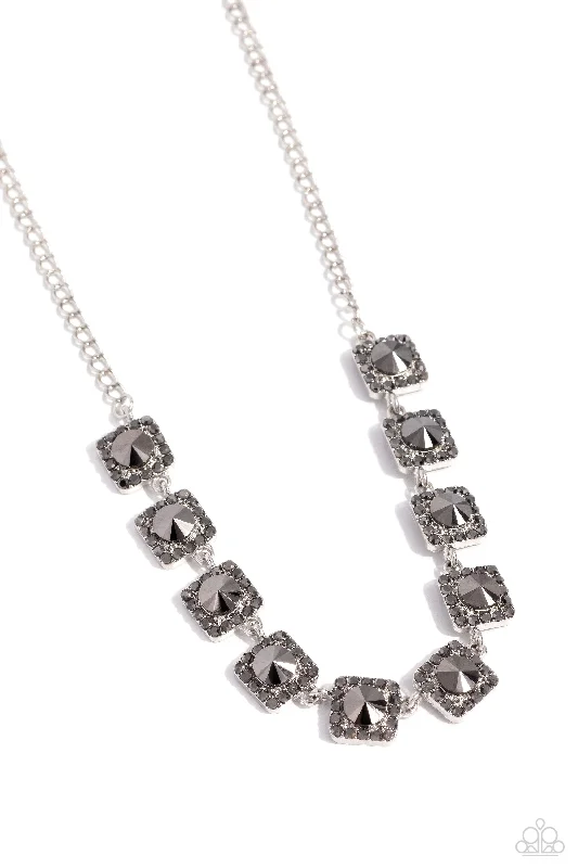 luxury necklaces for women -Jump SQUARE - Silver