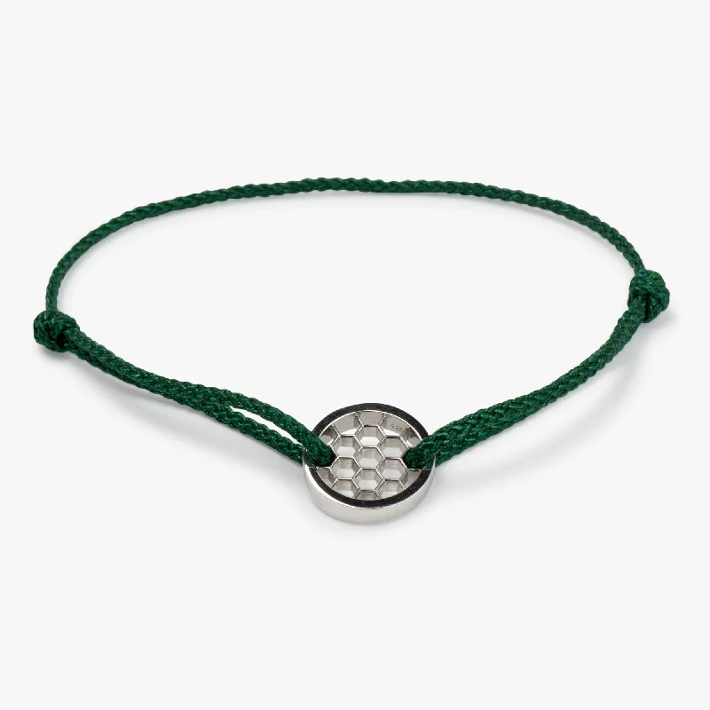 designer bracelets for women -Green Golf Bracelet 925 Sterling Silver