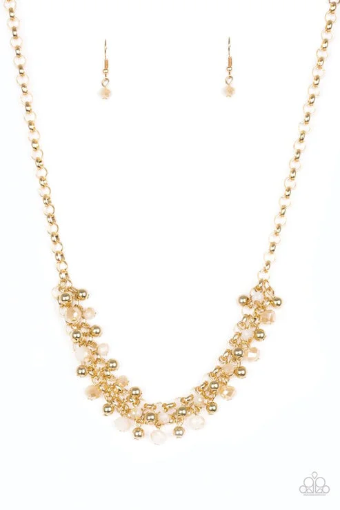 boho chic necklaces -Trust Fund Baby Gold Necklace