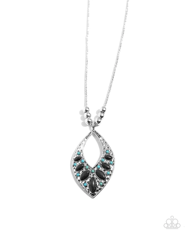 fashionable layered necklaces -Marquise Melody - Black