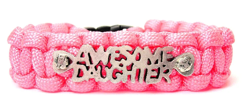 bridesmaid bracelets -Awesome Daughter 550 Military Spec Paracord Bracelet