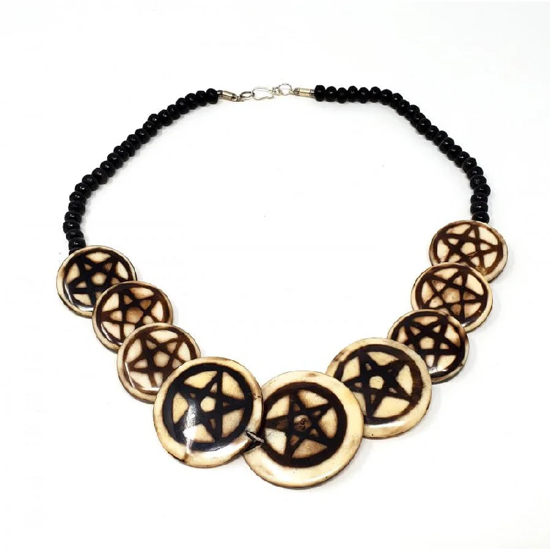 women necklace -Pentagram Acrylic Necklace