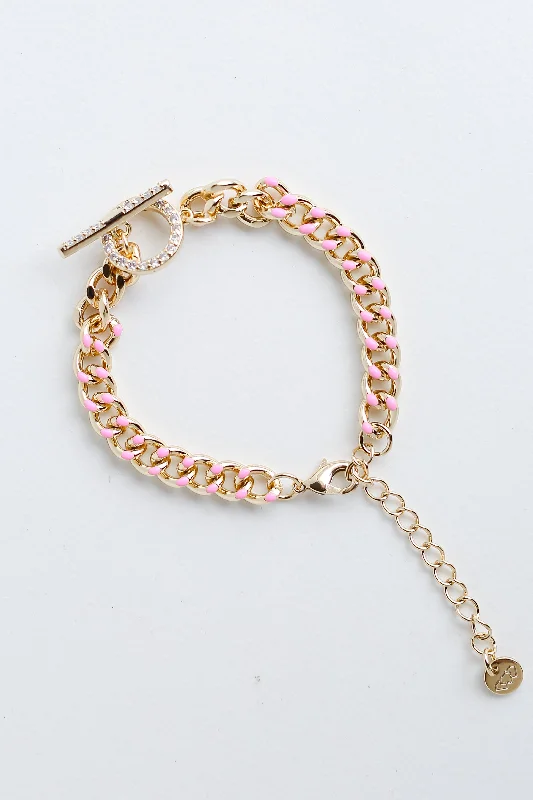 colorful bracelets for women -FINAL SALE - Janelle Gold Chain Bracelet