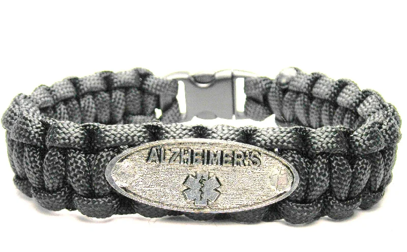 modern women’s bangles -Alzheimer's 550 Military Spec Paracord Bracelet