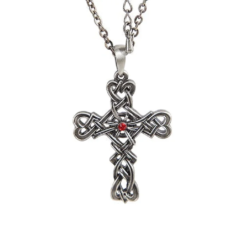 women’s long chain necklaces -Celtic Cross Necklace