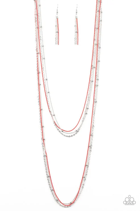 delicate necklaces for women -What A COLORFUL World Red Necklace