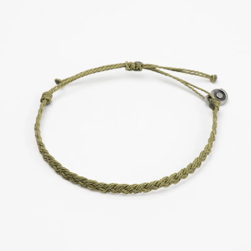 matching bracelet sets for women -Olive Green Flow Bracelet