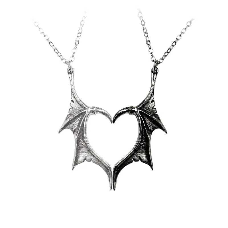 round pendant necklaces -Darkling Heart Necklace