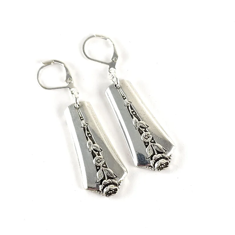 affordable silver earrings -Spring Garden Spoon Drop Earrings