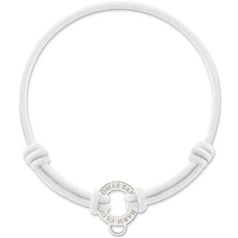 elegant bracelets for women -Charm Bracelet Gummi White