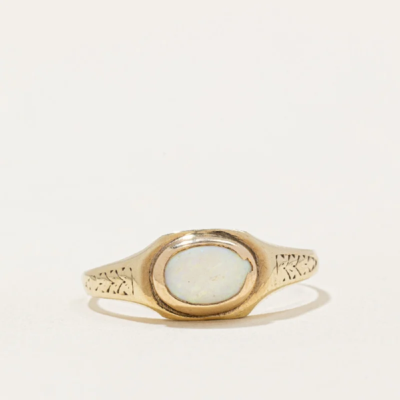 adjustable rings for women -Birks' Opal Cocktail Ring | 0.36ct | SZ 7 |