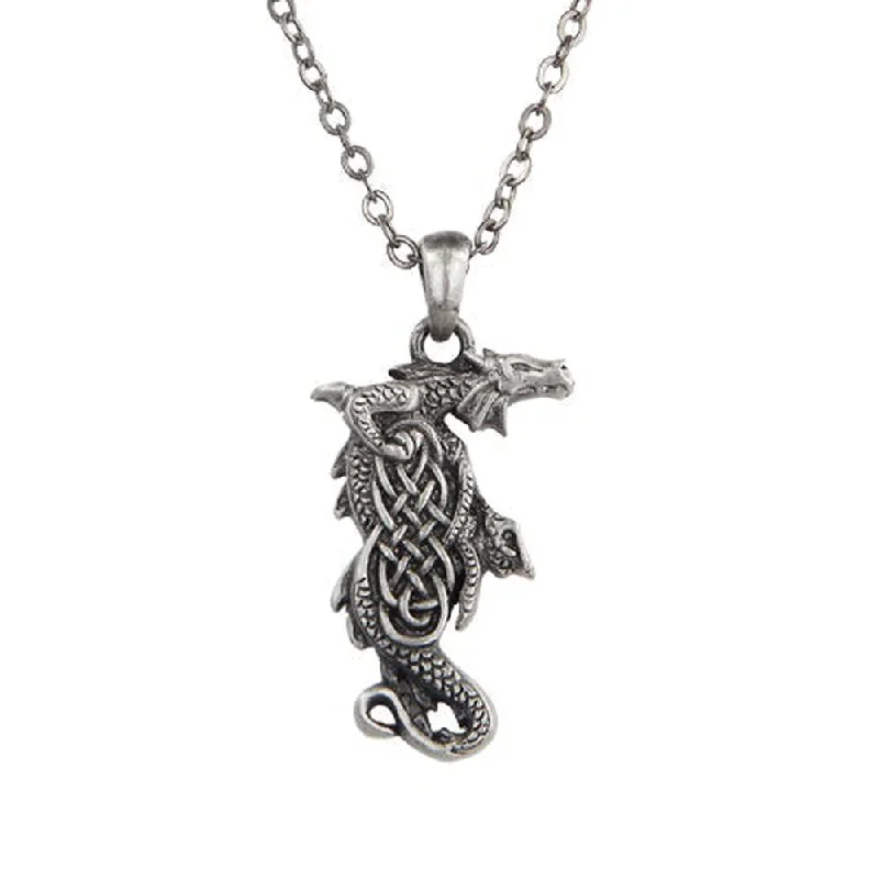 trendy choker necklaces -Celtic Dragon Necklace