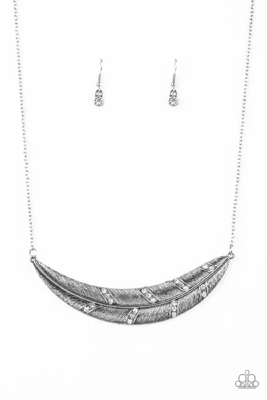 anniversary gift necklaces -Say You QUILL - White