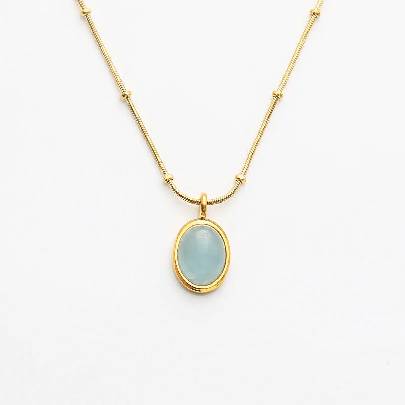 stylish gemstone necklaces -CN505