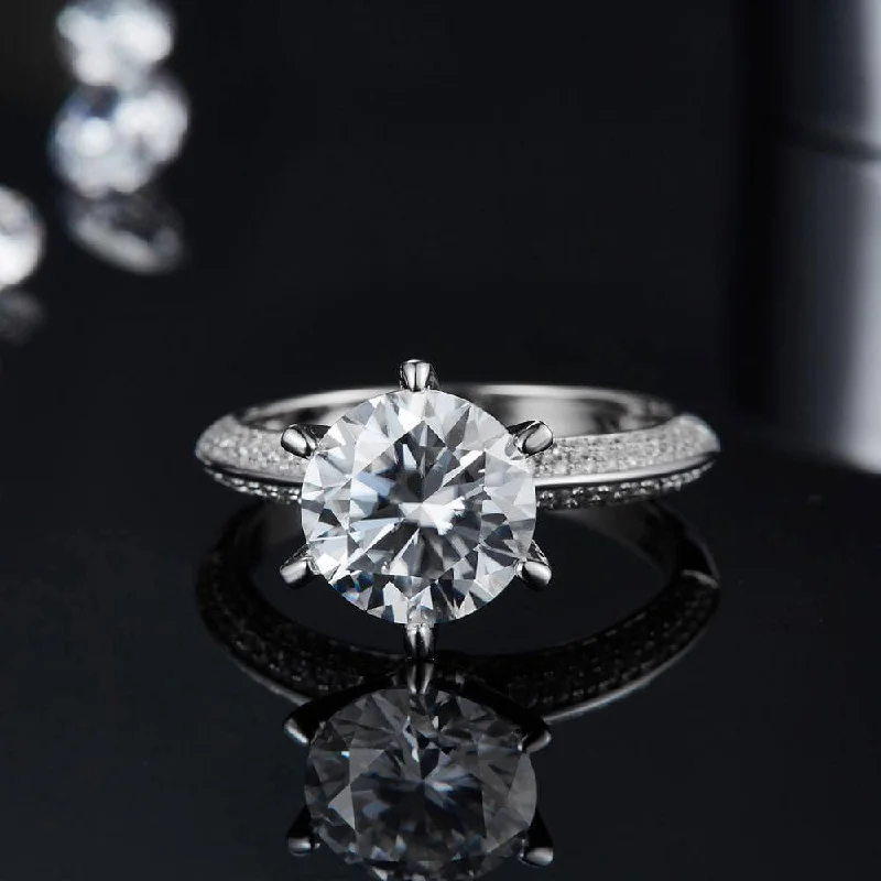 women’s engagement rings with sapphires -3ct Diamond Ring Engagement Ring