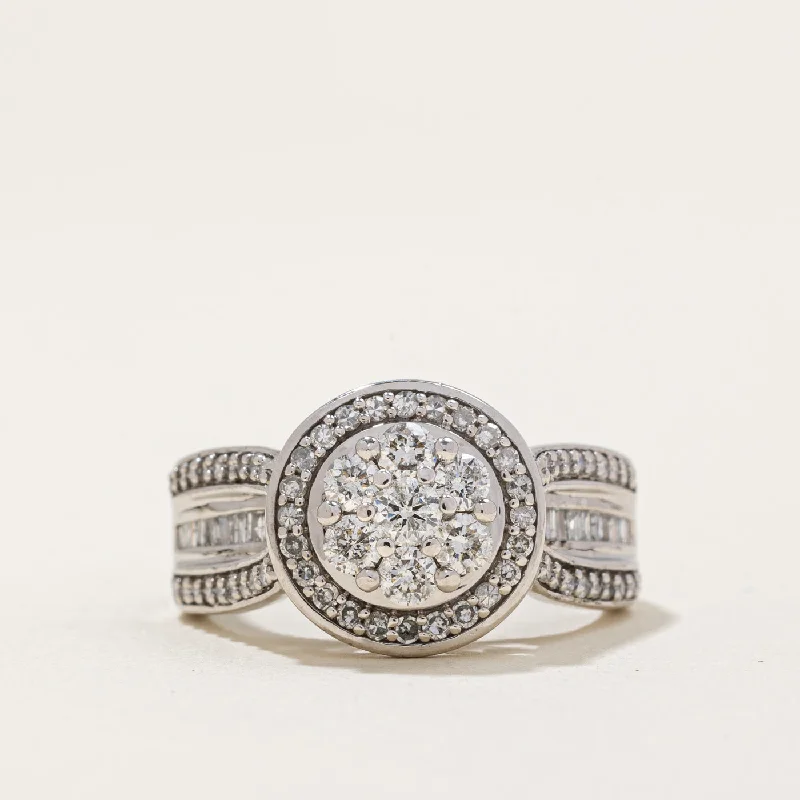 custom engraved rings -Diamond Cocktail Ring | 1.05ctw | SZ 6.5 |