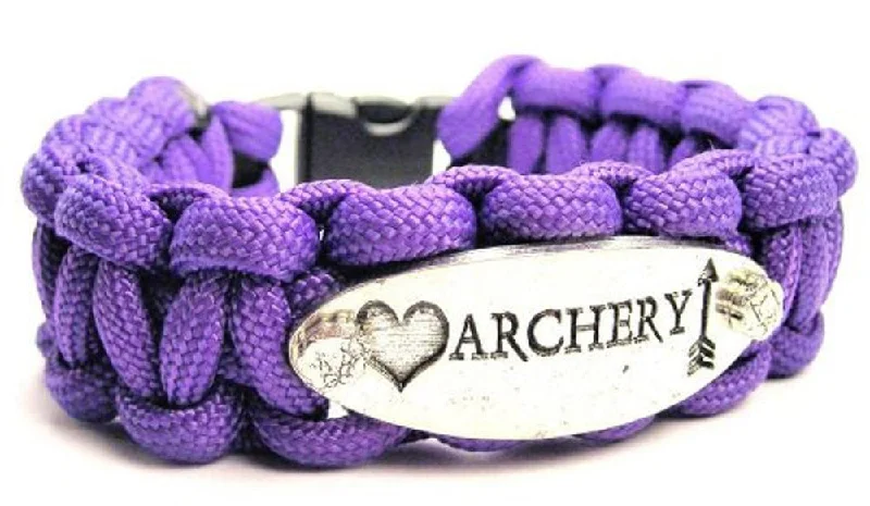 statement bangles for women -Love Archery 550 Military Spec Paracord Bracelet