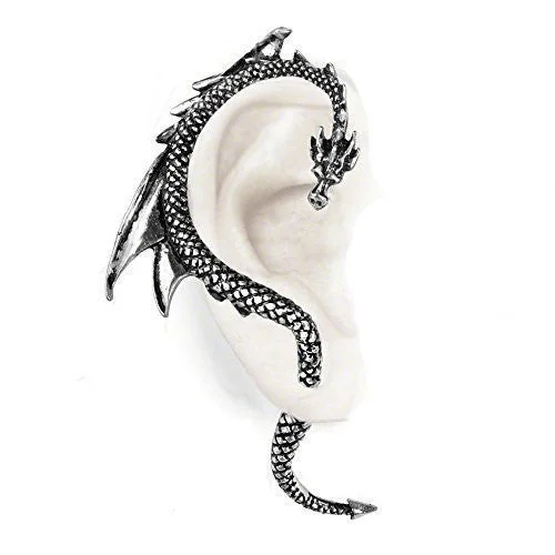 chic ear jackets -The Dragon's Lure Ear Wrap Earring by Alchemy Gothic