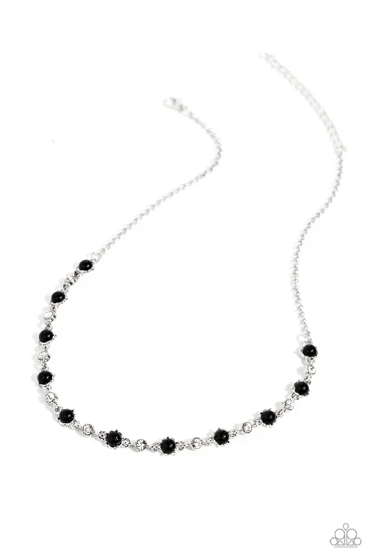 dazzling diamond necklaces -Pronged Passion - Black