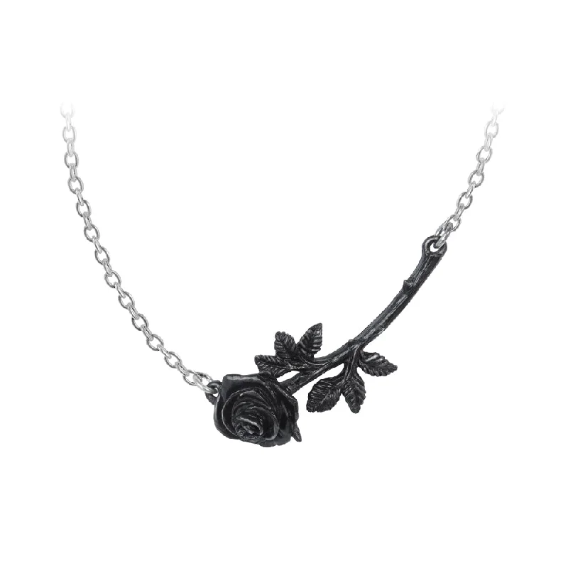 minimalist necklaces for women -Black Thorn Necklace