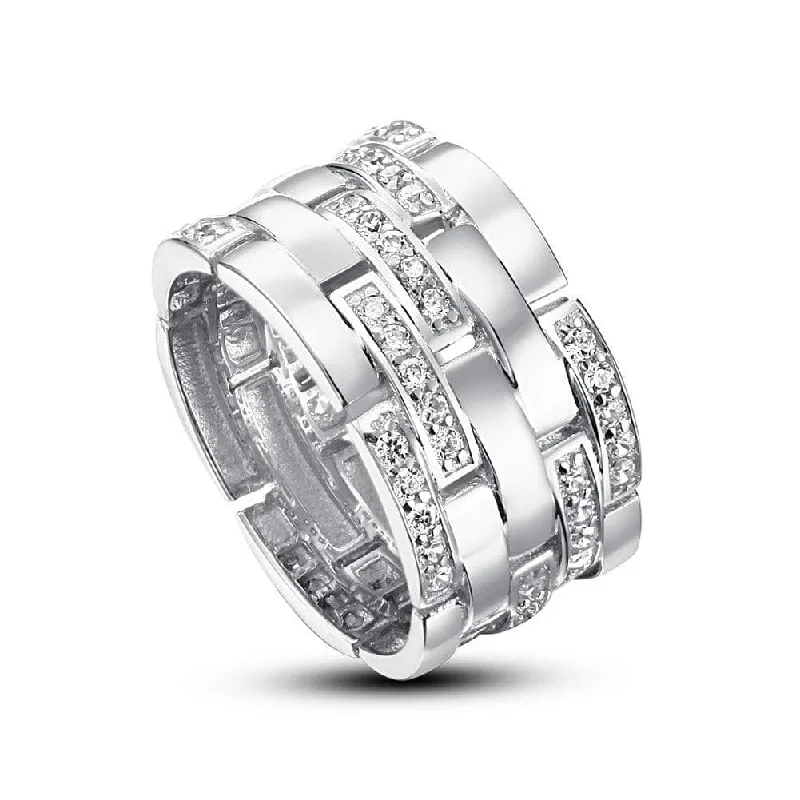 personalized engagement rings -Created Diamond 1 cm Band Wedding Anniversary Ring