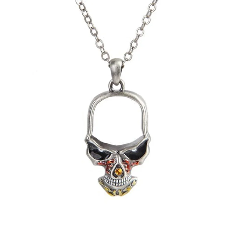 women’s heart-shaped pendant necklaces -Skull Necklace