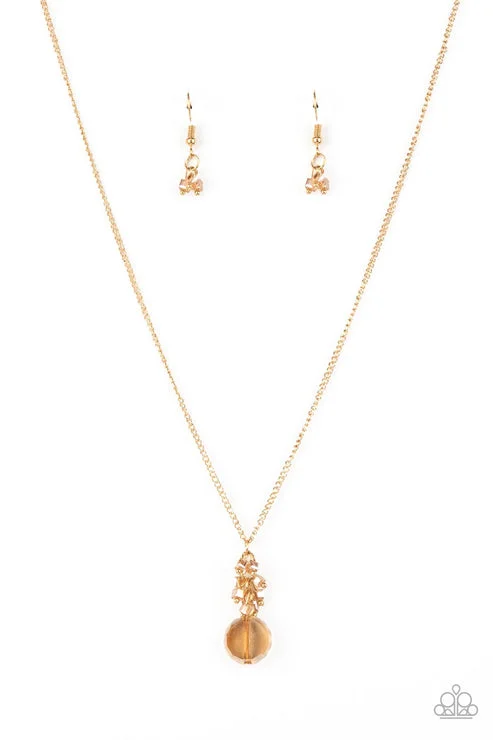 meaningful necklaces for women -Clustered Candescence Gold Necklace