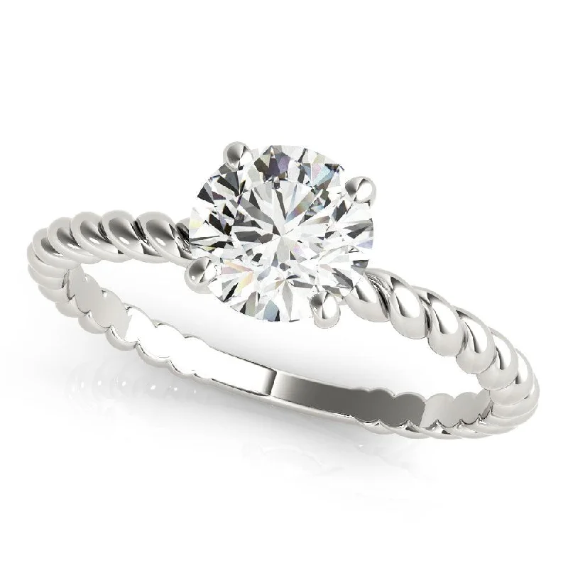 simple engagement rings -Helen Engagement Ring - 1.0 Ct IGI Certified