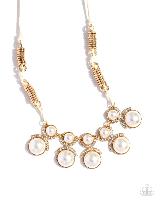 women’s diamond-encrusted necklaces -Coil Charisma - Gold