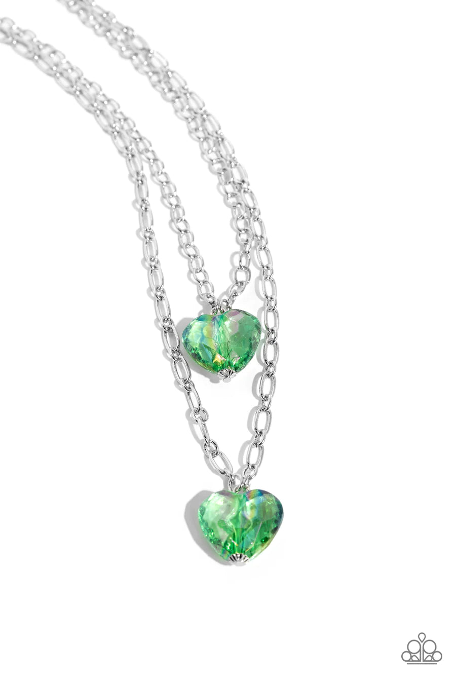 classic gold necklaces for women -Layered Love - Green