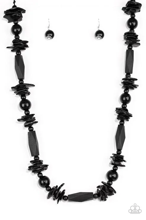 chic crystal pendants for necklaces -Cozumel Coast Black Necklace