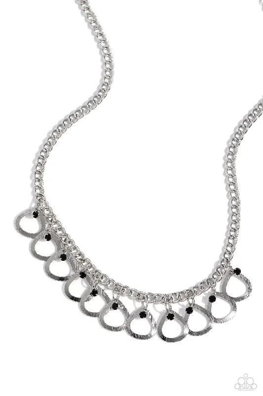 beautiful chain necklaces for women -TEAR-rifically Twinkling - Black