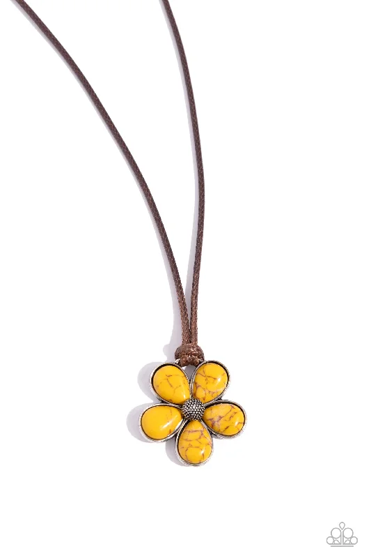 elegant gold necklaces for women -Budding Badlands - Yellow