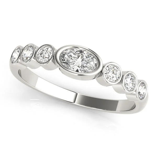 minimalist rings for women -Oval Stackable Ring 1/4Ctw