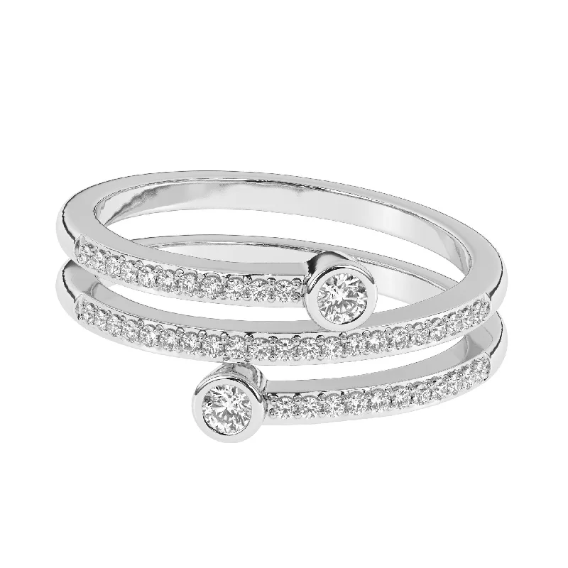 radiant cut rings for women -Margo Ring - 1/3 Ct. T.W.