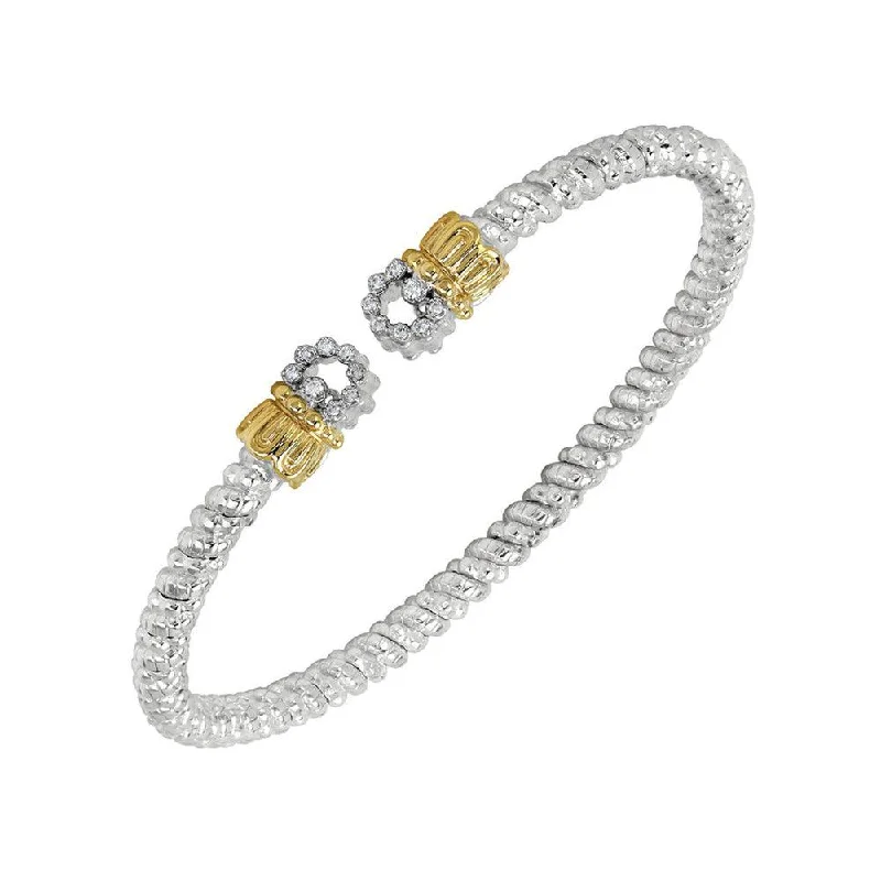 gold bangles for women -Open Circle Link Bracelet