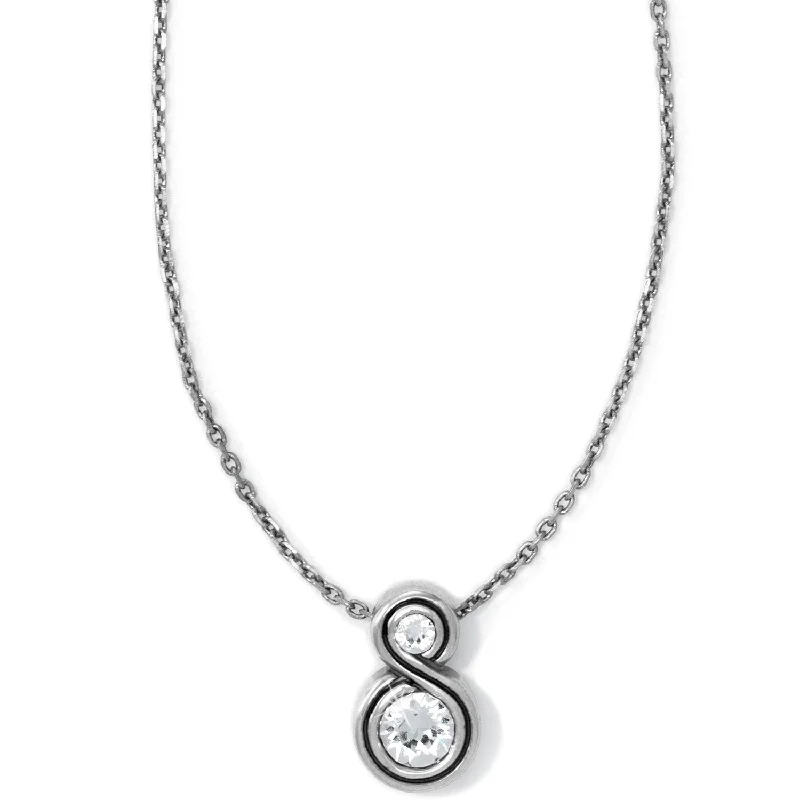 minimalist pendant necklaces -Infinity Sparkle Petite Necklace