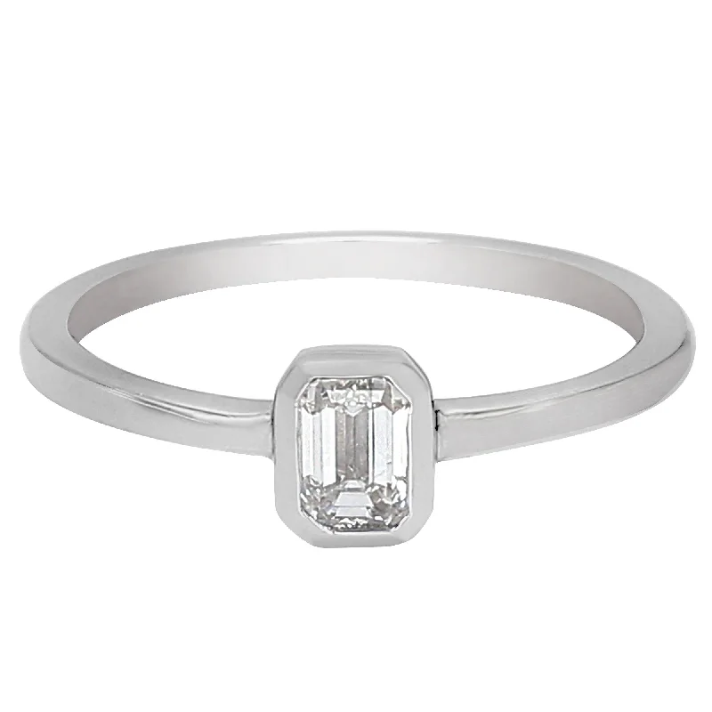 luxury engagement rings -Eleanor Solitaire Ring - 1/2Ct