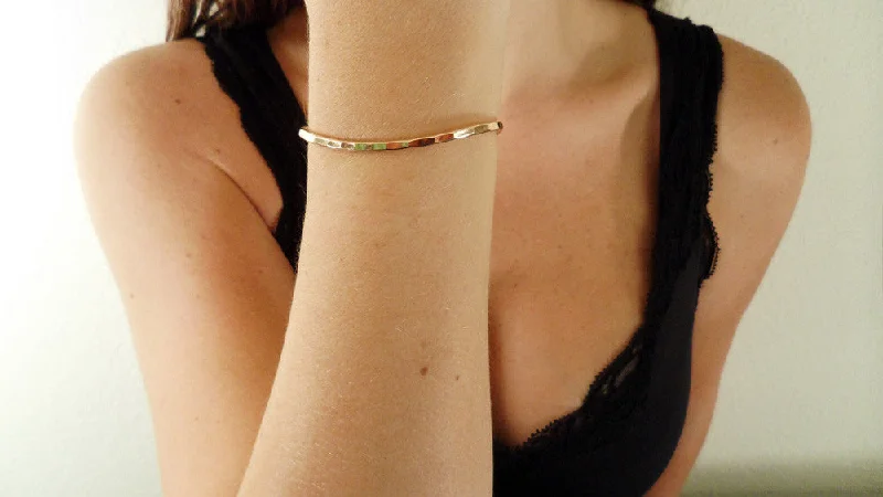 women’s adjustable cuff bracelets -Small Rose Gold Fill Cuff Bracelet