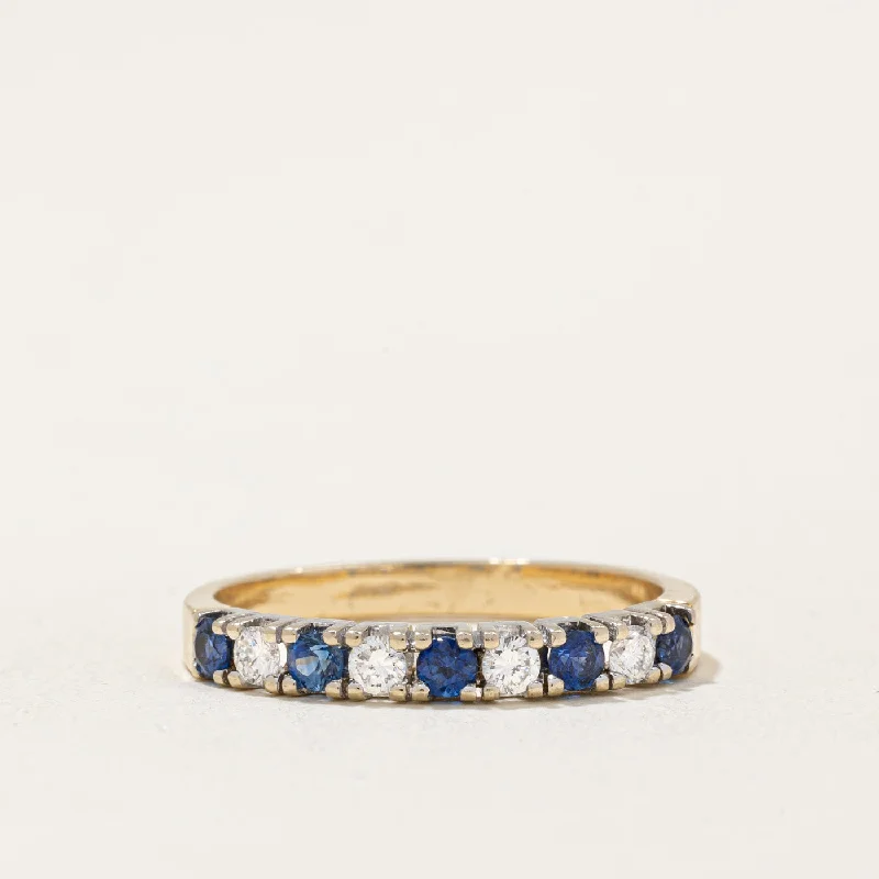 women’s silver bands -Birks' Sapphire & Diamond Ring | 0.40ctw, 0.18ctw | SZ 6.5 |