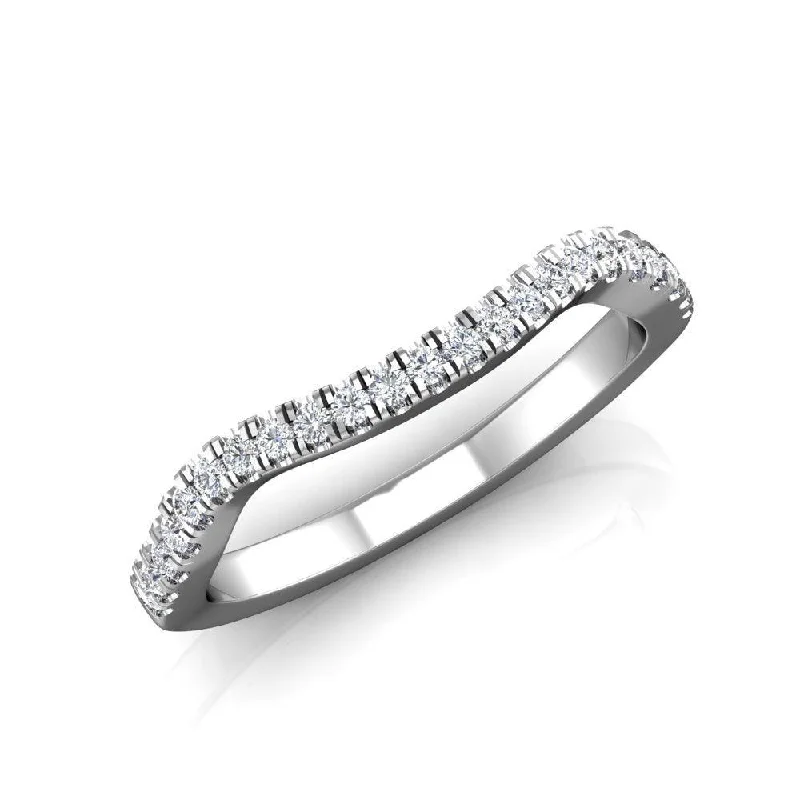 stackable rings with gemstones -Gyda Wedding Band