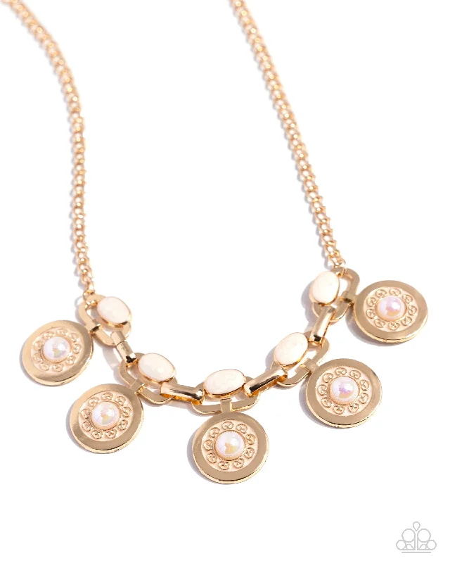 women’s diamond-encrusted necklaces -Alluring Ambience - Gold